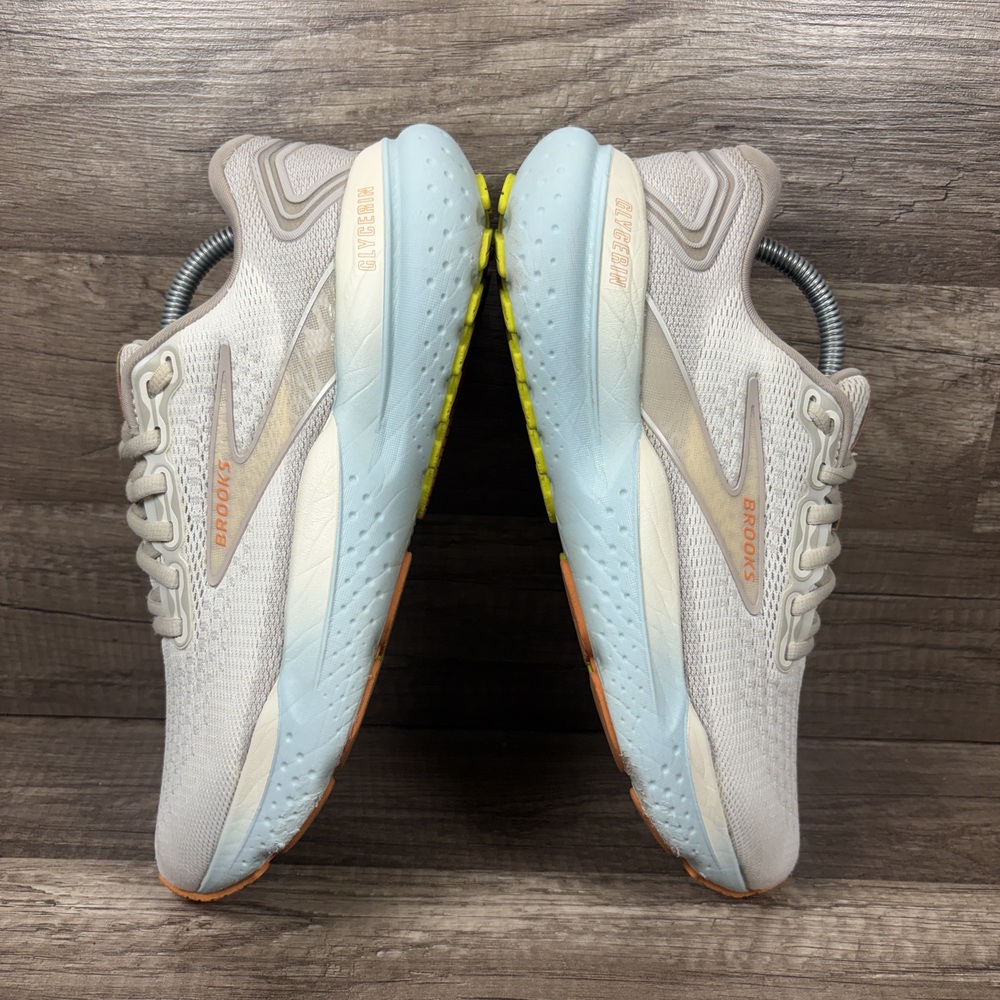 Brooks Glycerin 21 Gray Tan Womens US Size 7 EUR 38 1204081B195 Running Shoes - Picture 5 of 9